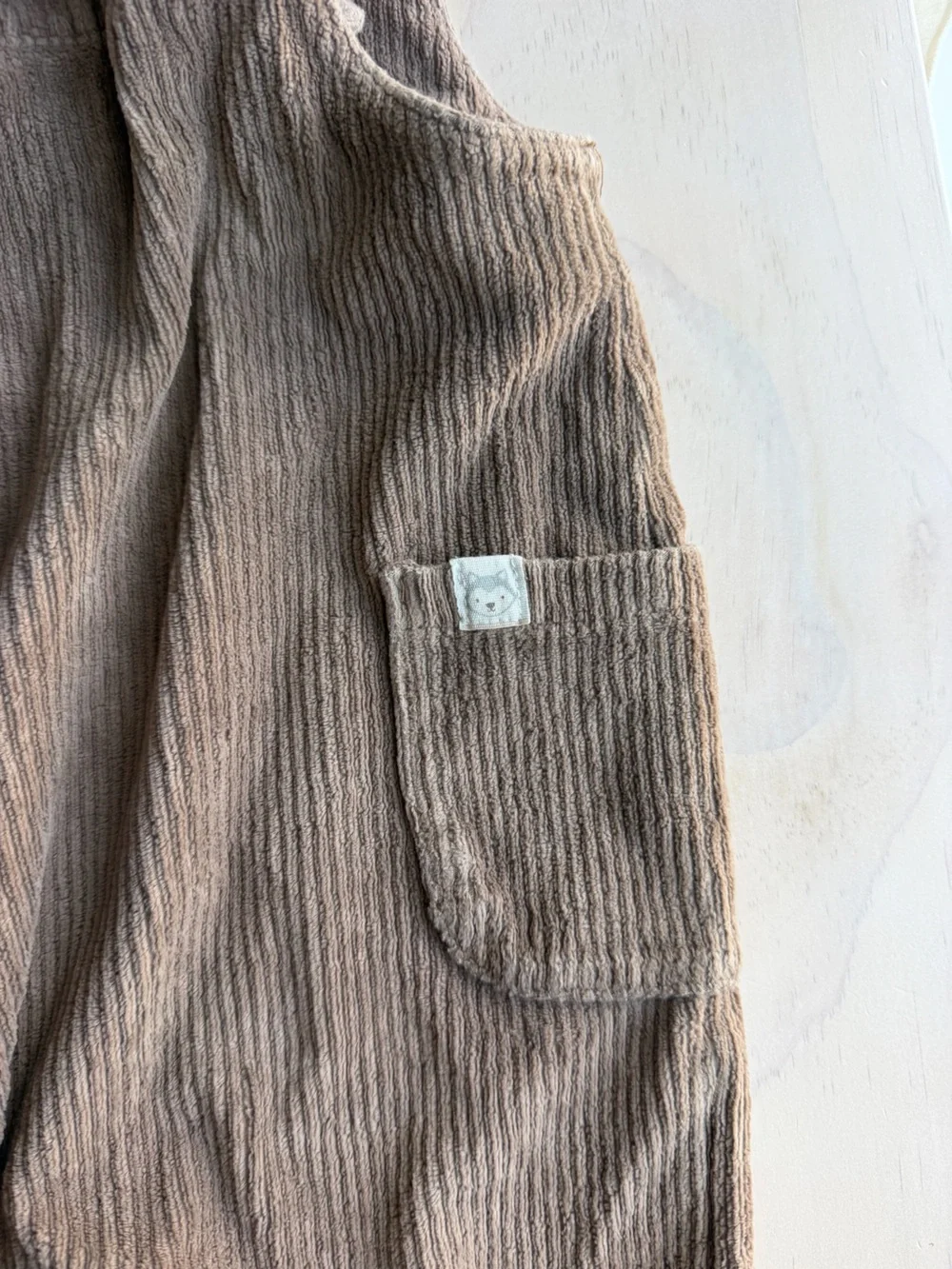 Carter's Ribbed Velour Overalls